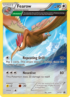 Pokemon XY Black Star Promos Fearow - XY57