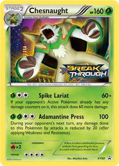 Pokemon XY Black Star Promos Chesnaught - XY68