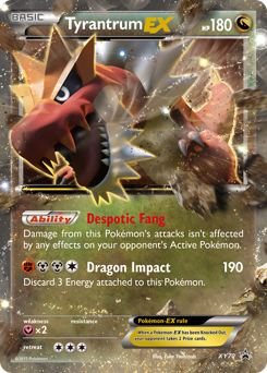 Pokemon XY Black Star Promos Tyrantrum-EX - XY70