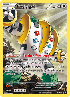 Pokemon XY Black Star Promos Regigigas - XY82