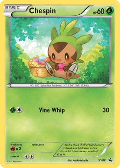 Pokemon XY Black Star Promos Chespin - XY88