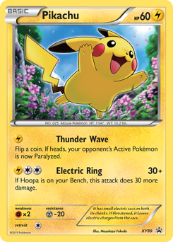Pokemon XY Black Star Promos Pikachu - XY89