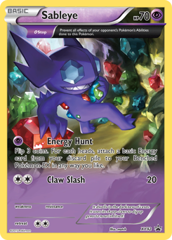 Pokemon XY Black Star Promos Sableye - XY92