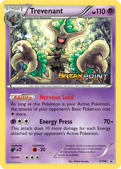Pokemon XY Black Star Promos Trevenant - XY94