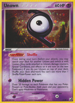 Pokemon Unseen Forces Unown - Z
