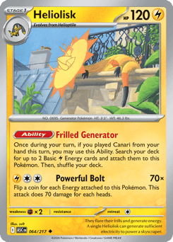 Pokemon Ascended Heroes Heliolisk - 64