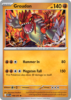 Pokemon Ascended Heroes Groudon - 108