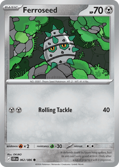 Pokemon Chaos Rising Ferroseed - 62
