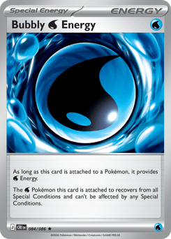 Pokemon Chaos Rising Bubbly Water Energy - 84