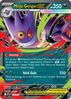 Pokemon Ascended Heroes Mega Gengar ex - 125