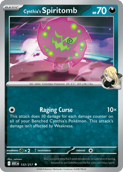 Pokemon Ascended Heroes Cynthia's Spiritomb - 133