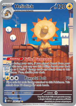 Pokemon Ascended Heroes Heliolisk - 229