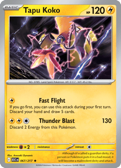 Pokemon Ascended Heroes Tapu Koko - 67