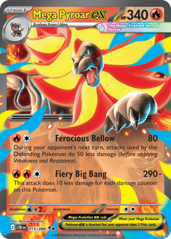 Pokemon Chaos Rising Mega Pyroar ex - 15