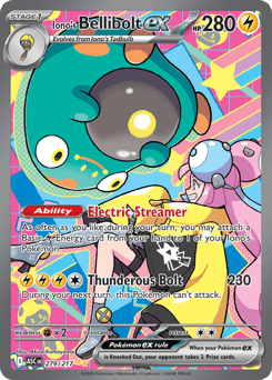 Pokemon Ascended Heroes Iono's Bellibolt ex - 279