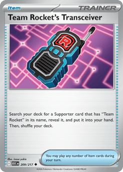 Pokemon Ascended Heroes Team Rocket's Transceiver - 209