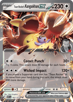 Pokemon Ascended Heroes Team Rocket's Kangaskhan ex - 162