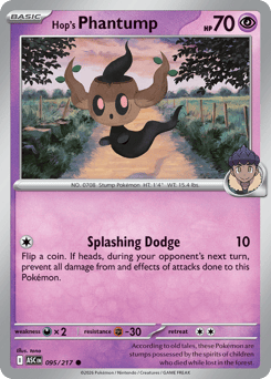 Pokemon Ascended Heroes Hop's Phantump - 95