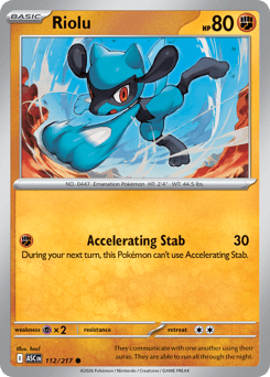 Pokemon Ascended Heroes Riolu - 112