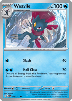 Pokemon Ascended Heroes Weavile - 45