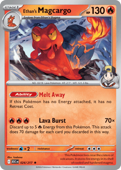 Pokemon Ascended Heroes Ethan's Magcargo - 24