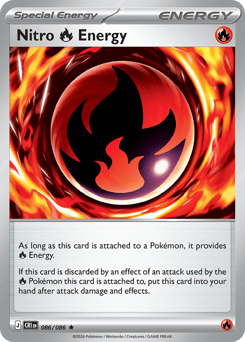 Pokemon Chaos Rising Nitro Fire Energy - 86