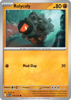 Pokemon Ascended Heroes Rolycoly - 118