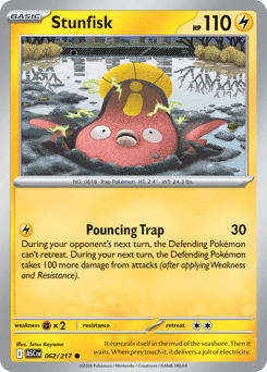 Pokemon Ascended Heroes Stunfisk - 62