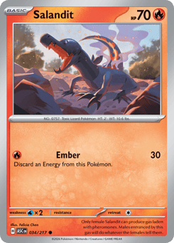 Pokemon Ascended Heroes Salandit - 34