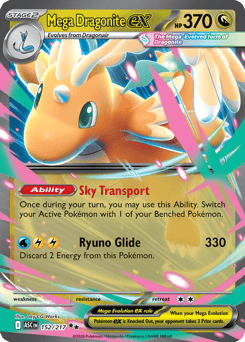 Pokemon Ascended Heroes Mega Dragonite ex - 152