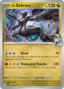 Pokemon Ascended Heroes N's Zekrom - 155