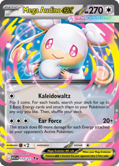 Pokemon Ascended Heroes Mega Audino ex - 172