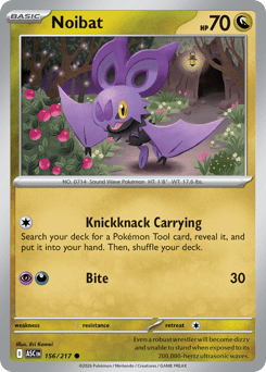 Pokemon Ascended Heroes Noibat - 156