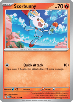 Pokemon Ascended Heroes Scorbunny - 36