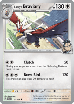 Pokemon Ascended Heroes Larry's Braviary - 174