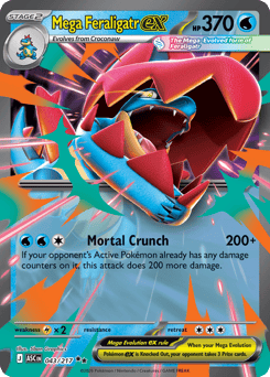 Pokemon Ascended Heroes Mega Feraligatr ex - 43