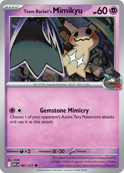 Pokemon Ascended Heroes Team Rocket's Mimikyu - 97
