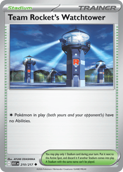 Pokemon Ascended Heroes Team Rocket's Watchtower - 210