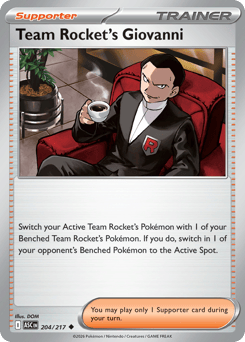 Pokemon Ascended Heroes Team Rocket's Giovanni - 204