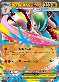 Pokemon Chaos Rising Mega Gallade ex - 48