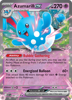 Pokemon Ascended Heroes Azumarill ex - 84