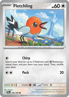 Pokemon Perfect Order Fletchling - 66
