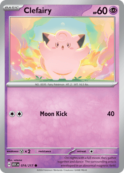 Pokemon Ascended Heroes Clefairy - 74