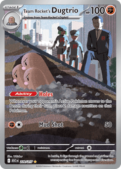 Pokemon Ascended Heroes Team Rocket's Dugtrio - 239