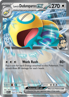 Pokemon Ascended Heroes Larry's Dudunsparce ex - 164
