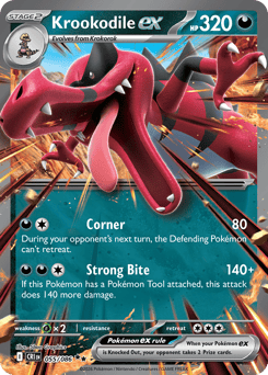 Pokemon Chaos Rising Krookodile ex - 55