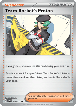 Pokemon Ascended Heroes Team Rocket's Proton - 208