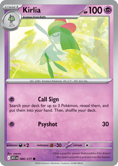 Pokemon Ascended Heroes Kirlia - 88