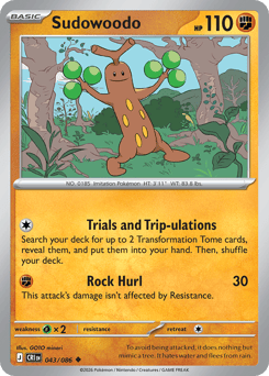 Pokemon Chaos Rising Sudowoodo - 43