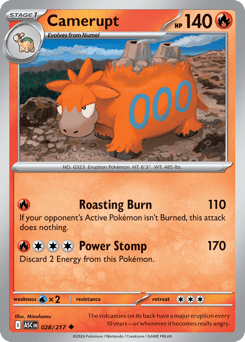 Pokemon Ascended Heroes Camerupt - 28